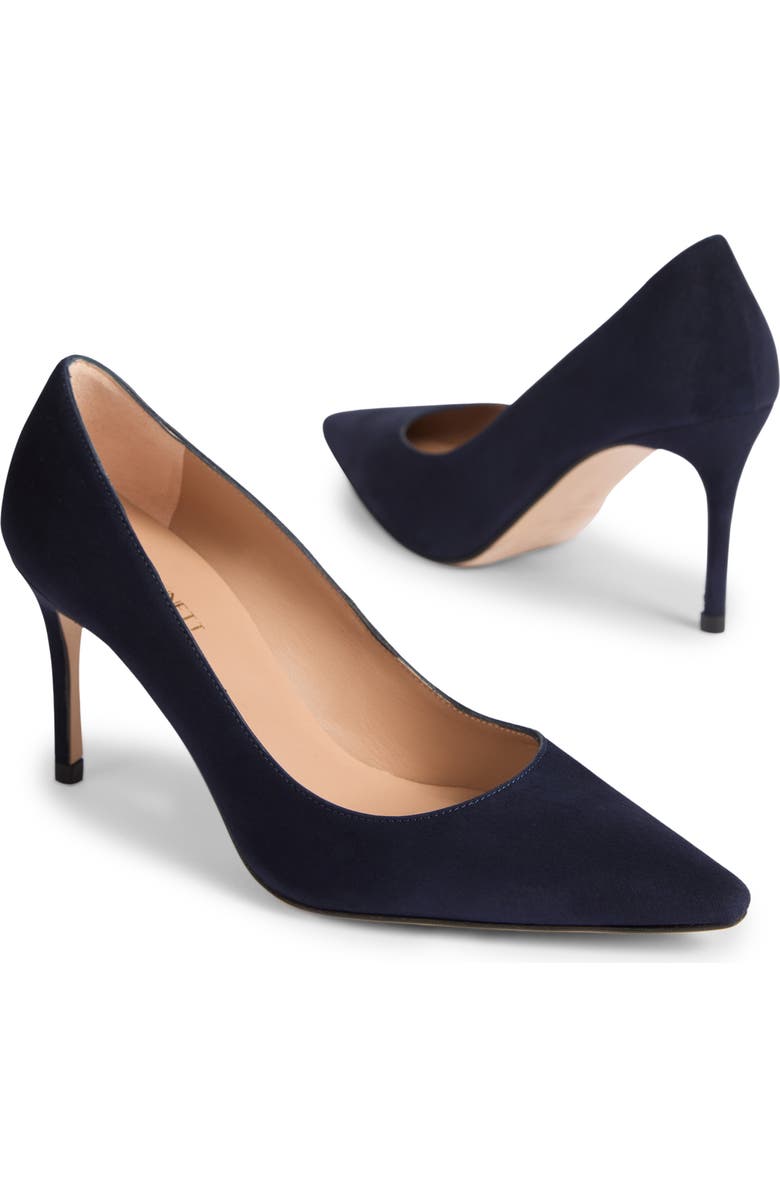 LK Bennett Floret New Signature Court Pump, Alternate, color, Navy