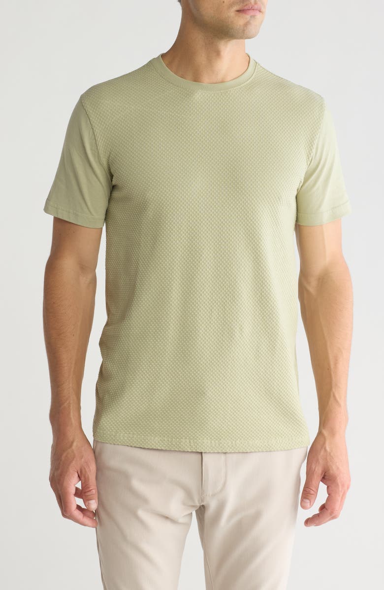 DENIM AND FLOWER Sage Green Texture T-Shirt, Main, color, 