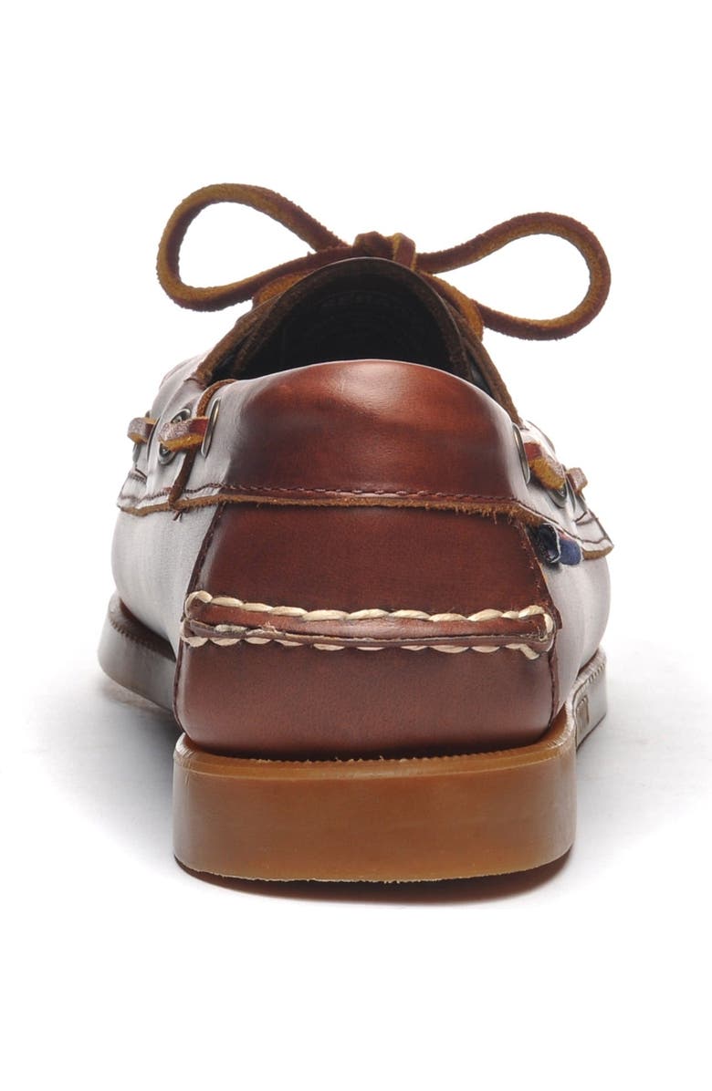 Sebago Portland Waxed Woman Boat Shoes, Alternate, color, Brown-Honey