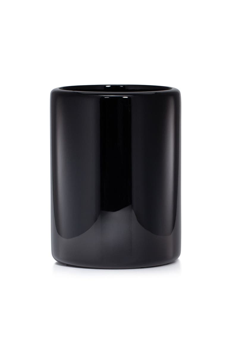 Domus Black Gloss Waste Basket, Main, color, BLACK