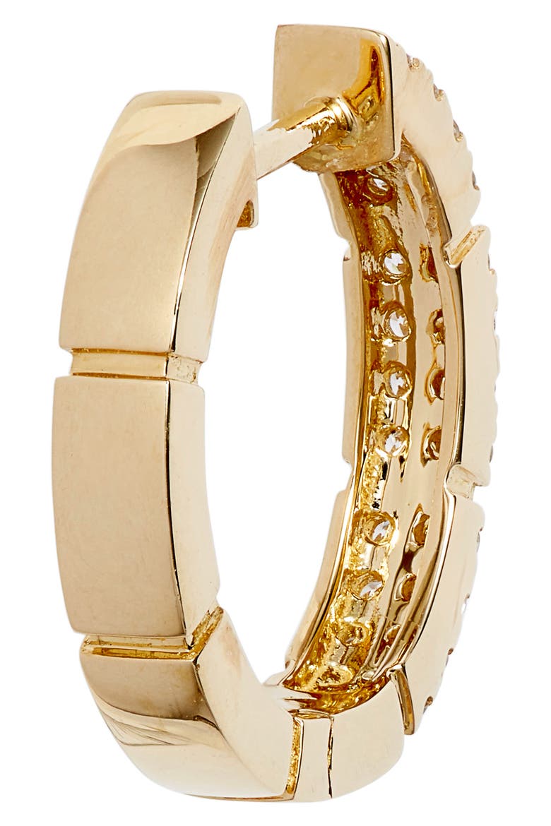 Katherine Pavé Diamond Hoop Earrings (Nordstrom Exclusive), Alternate, color, YELLOW GOLD/ DIAMOND