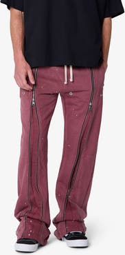 mnml Rivet Zipper Flare Sweatpants