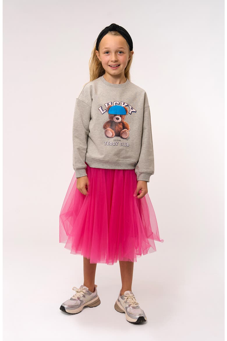 Kids' Peaven Tulle Skirt, Alternate, color, IBIS ROSE