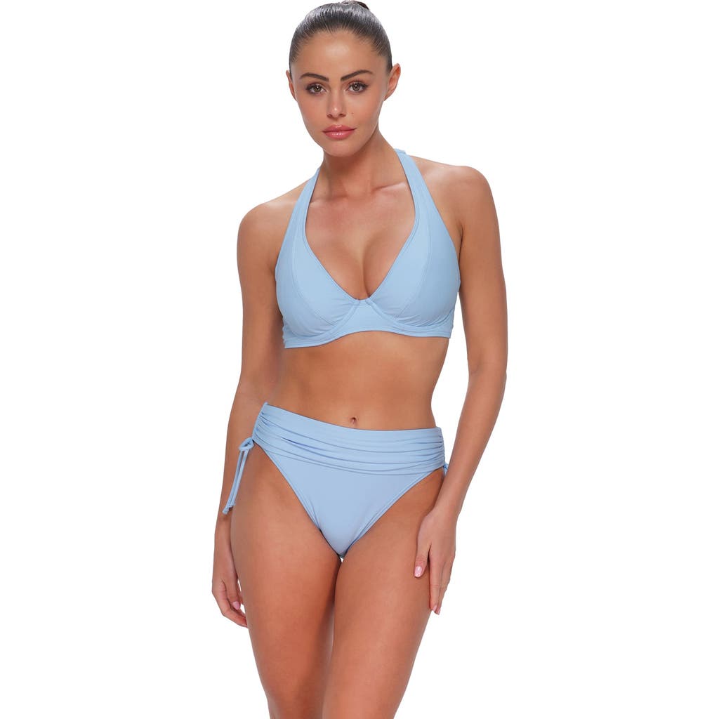 Sunsets Muse Halter Bikini Swimsuit Top In Blue