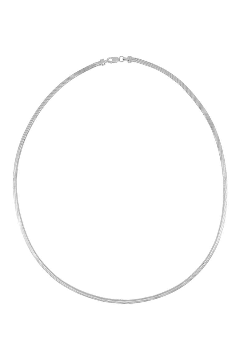 14K Gold Snake Chain Necklace, Main, color, 14K WHITE GOLD