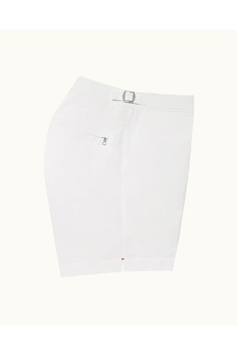 Bulldog Mid-Length Swim Shorts, Alternate, color, White