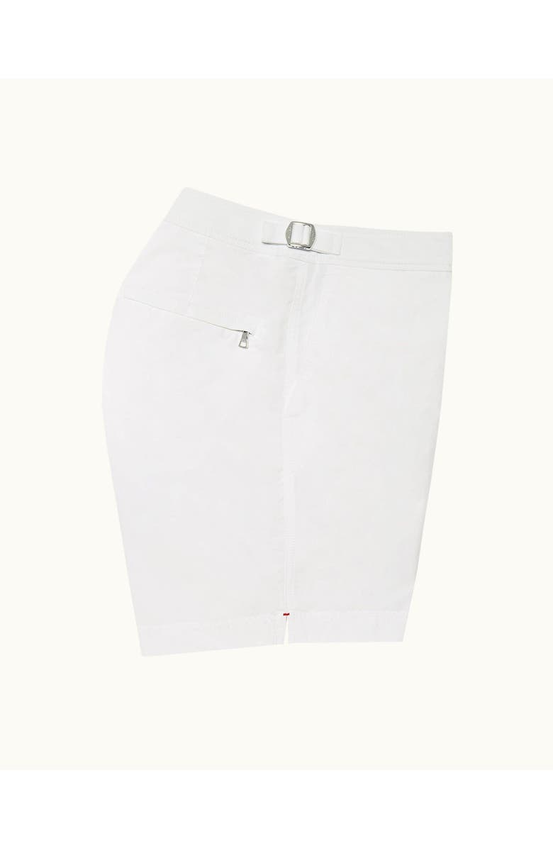 Orlebar Brown Bulldog Mid-Length Swim Shorts, Alternate, color, White