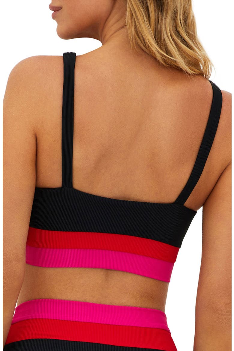 Mackenzie Colorblock Bikini Top, Alternate, color, BLACK MULTI