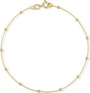 GLAZE JEWELRY 2mm Ball Station Anklet