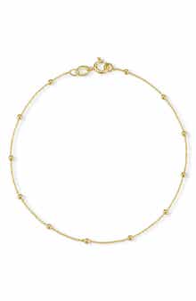 GLAZE JEWELRY 2mm Ball Station Anklet