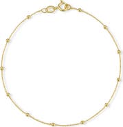 GLAZE JEWELRY 2mm Ball Station Anklet