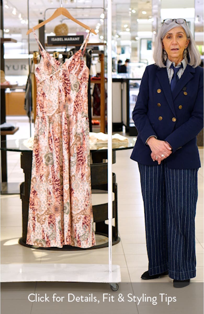 Paisley Print Maxi Dress, sales video thumbnail