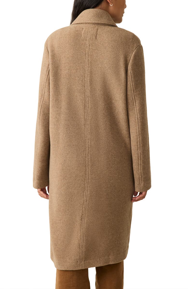 Faherty The Atlantic Wool Blend Knit Coat, Alternate, color, Cappuccino