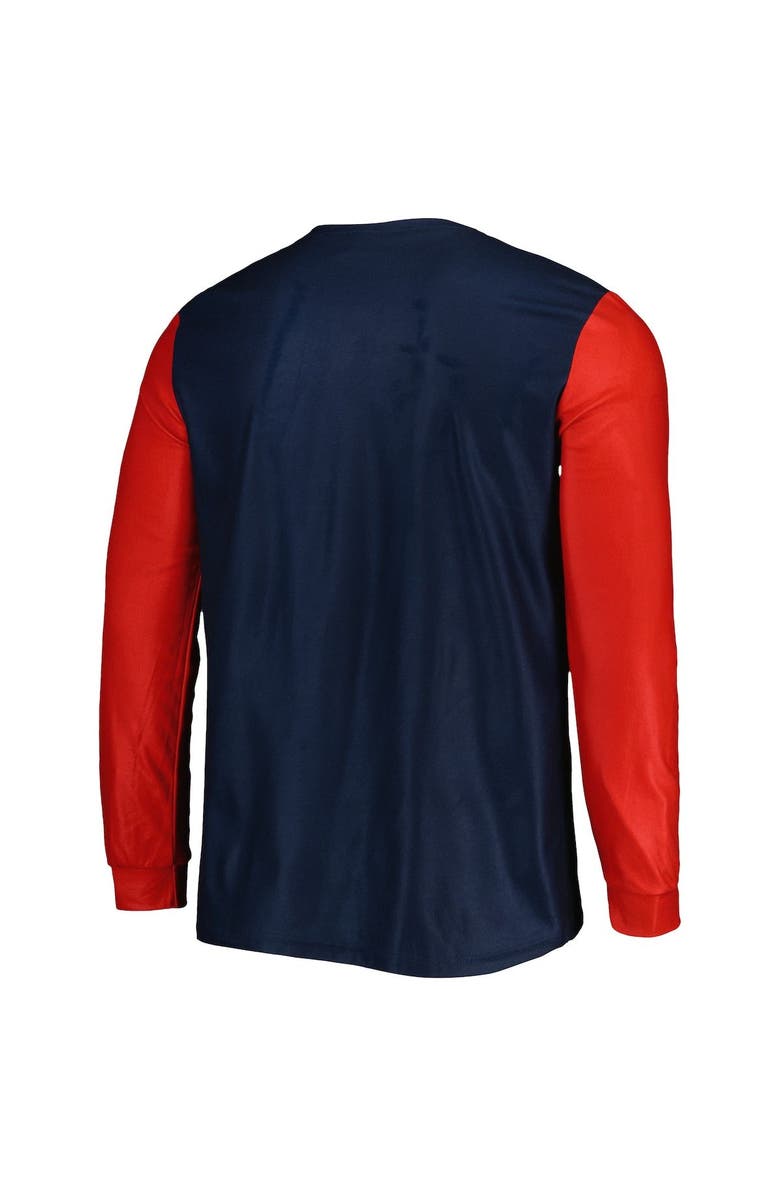 FOCO Men's FOCO Navy New England Patriots Team Ugly Pajama Set, Alternate, color, 