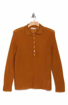 Vince Long Sleeve Polo Sweater