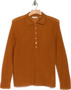 Vince Long Sleeve Polo Sweater