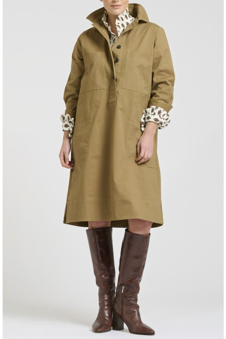 Jane Popover Dress, Alternate, color, TAN