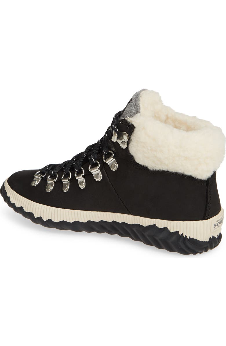 SOREL Out 'N About<sup>™</sup> Conquest Waterproof Bootie with Faux Fur Trim, Alternate, color,