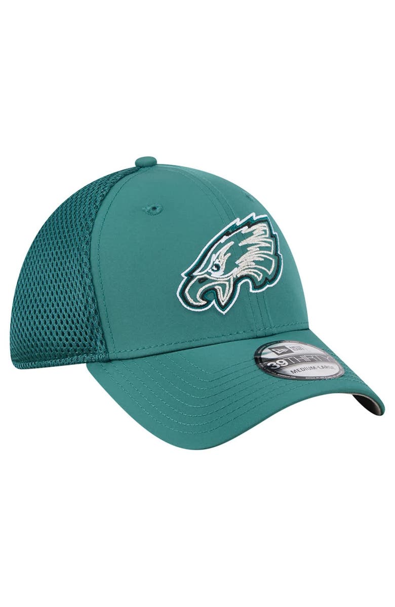 New Era Men's New Era Midnight Green Philadelphia Eagles Outline 39THIRTY Flex Hat, Alternate, color, Green