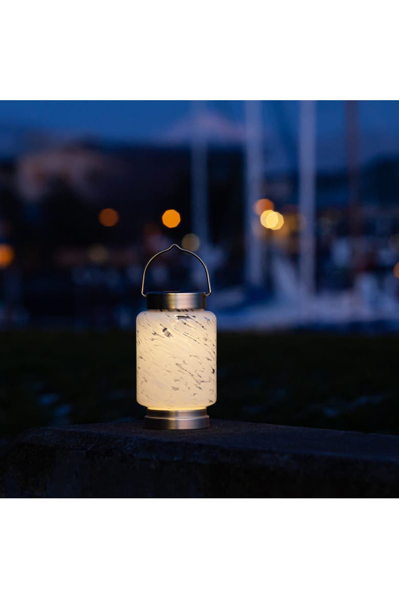 Boaters Solar Lanterns Cylinder Handblown Glass, Alternate, color, Clear