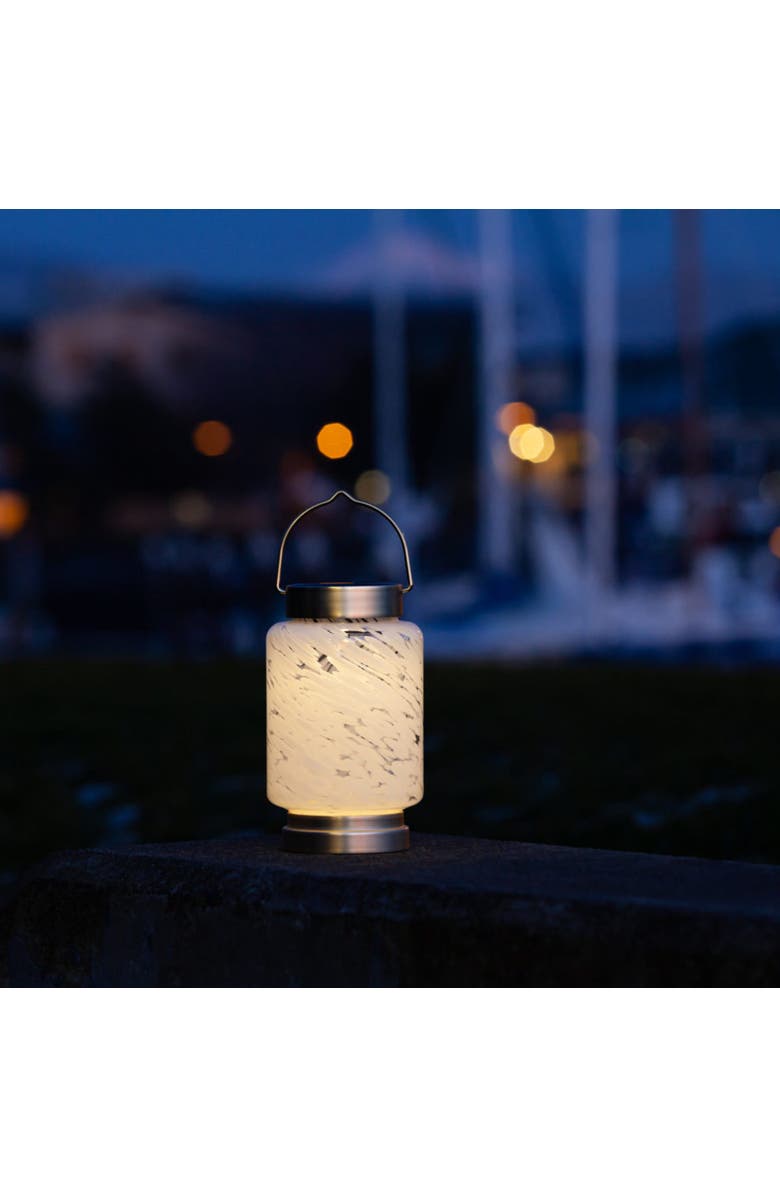 Allsop Home & Garden Boaters Solar Lanterns Cylinder Handblown Glass, Alternate, color, Clear