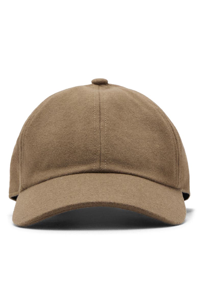 MANGO Wool Blend Baseball Cap, Main, color,