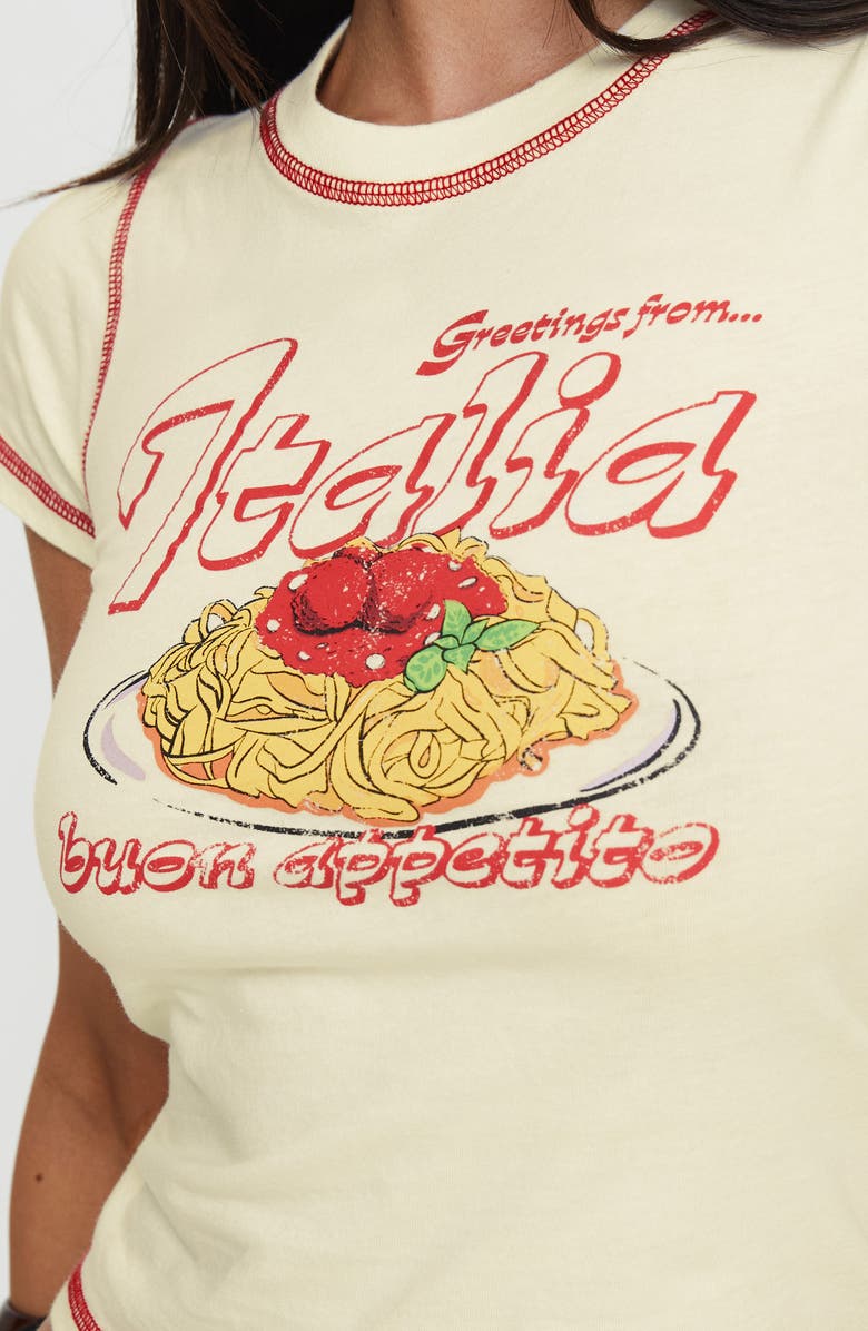 Princess Polly Buon Appetito Graphic T-Shirt, Alternate, color, 