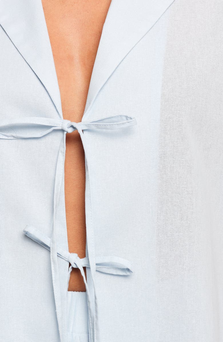 Petal & Pup Aaliyah Cotton Shorts, Alternate, color, Pale Blue