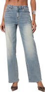 EDIKTED Amia High Waist Straight Leg Jeans