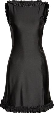 Sandy Liang Prim Open Back Minidress