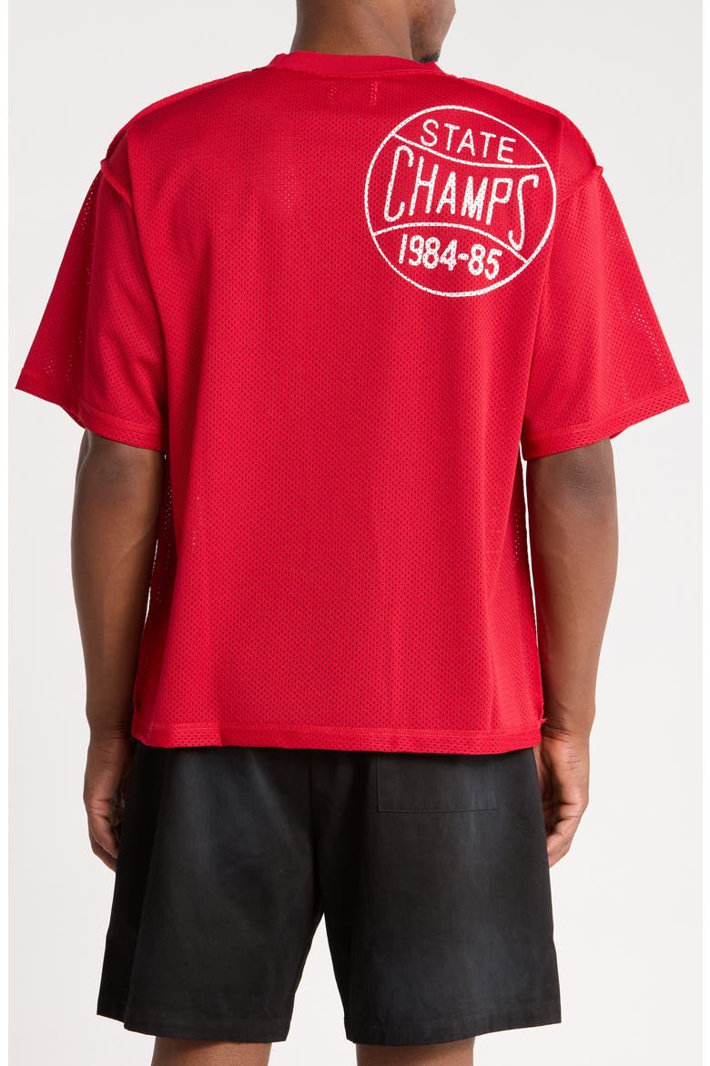 State Champs Mesh Practice Jersey, Alternate, color, RED/ WHITE