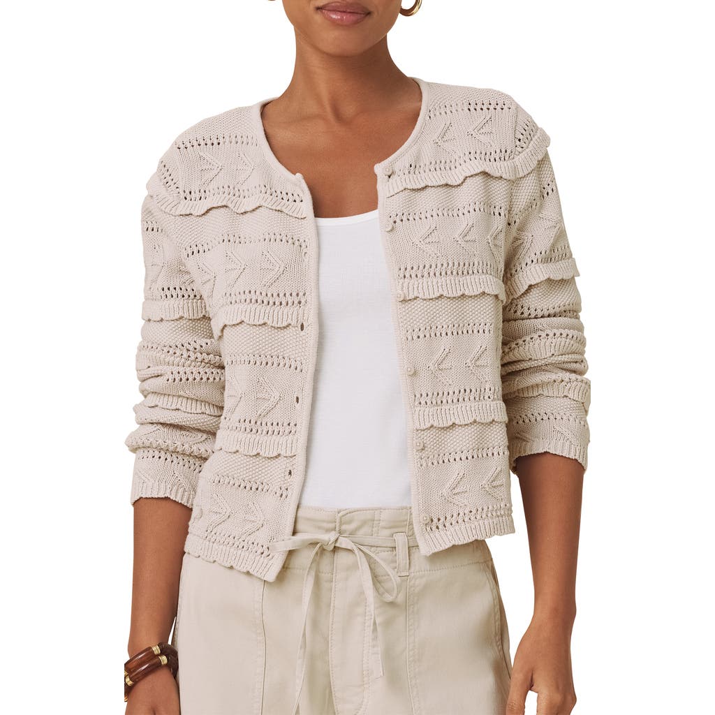Splendid Giovanna Open Stitch Cardigan in Light Fawn Brown at Nordstrom, Size Large