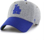 '47 Men's '47  Gray/Royal Los Angeles Dodgers Golden Age Wool Clean Up Adjustable Hat