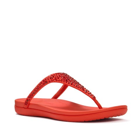 Solay Mixed-Crystal Toe-Post Sandals