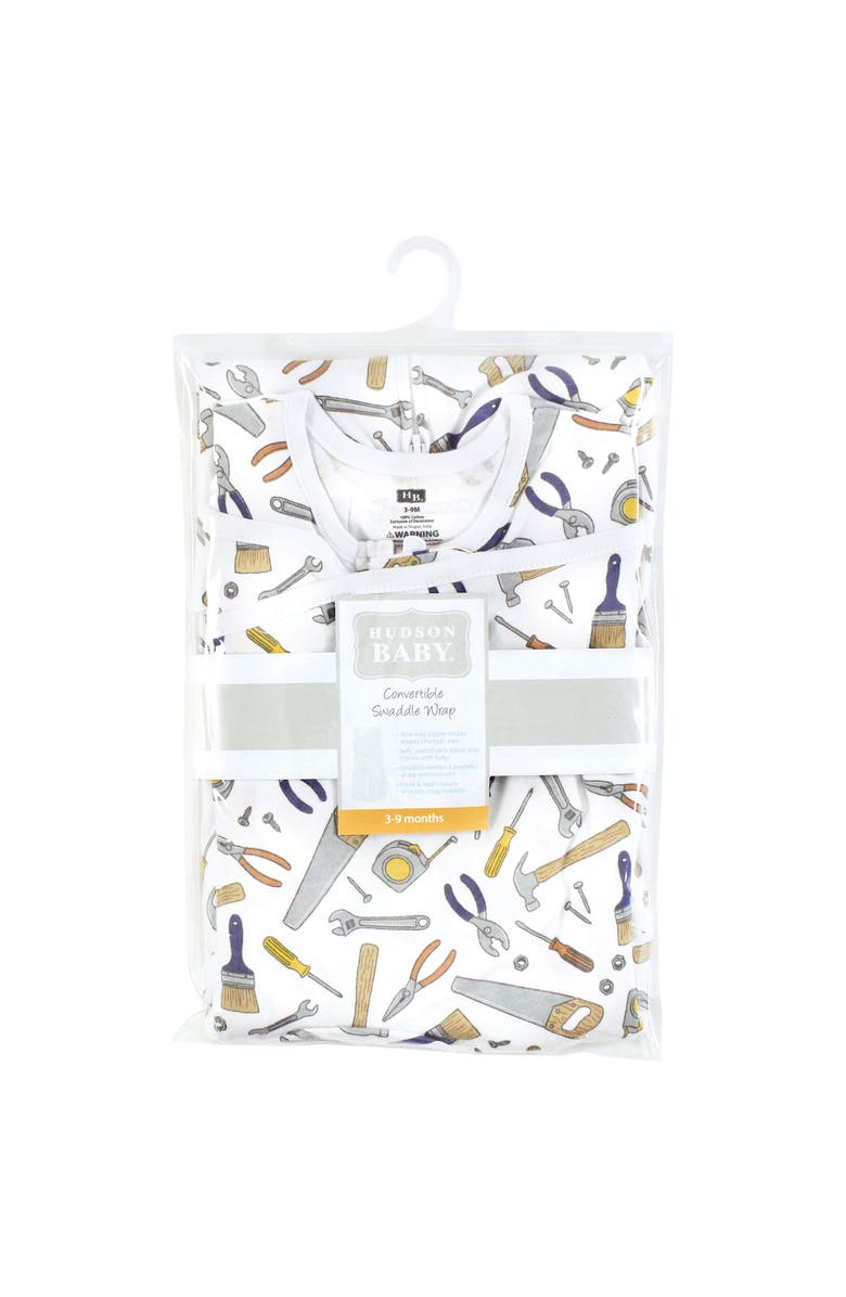 Hudson Baby Convertible Swaddle Sleep Sack, Alternate, color, Construction Work