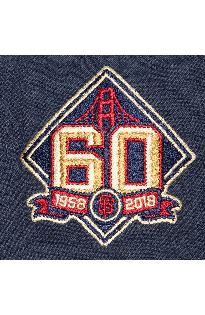 Mitchell & Ness Men's Mitchell & Ness Navy San Francisco Giants Work It Snapback Hat, Alternate, color, 