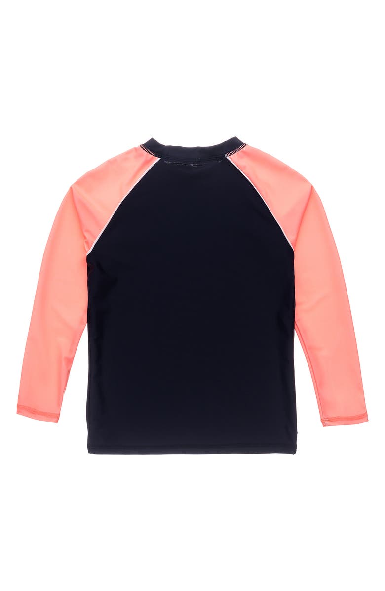 Snapper Rock Kids' Surf School Long Sleeve Rashguard, Alternate, color, Navy