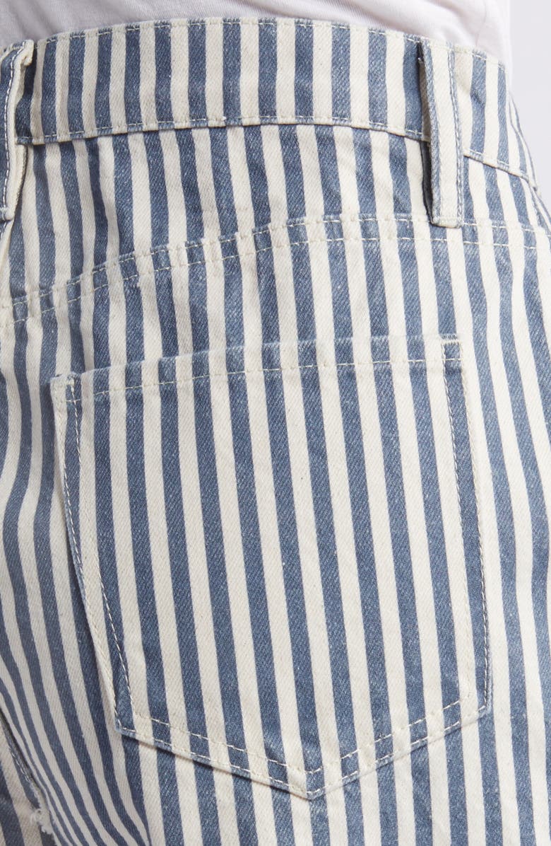 FRAME The Vintage Stripe Denim Shorts, Alternate, color, 