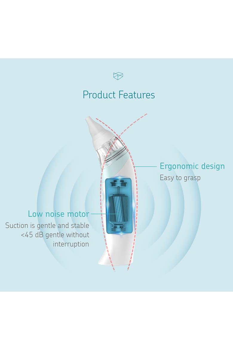 Baby Electric Nasal Aspiratorbluegentle & Quick Mucus Removal, Alternate, color, White