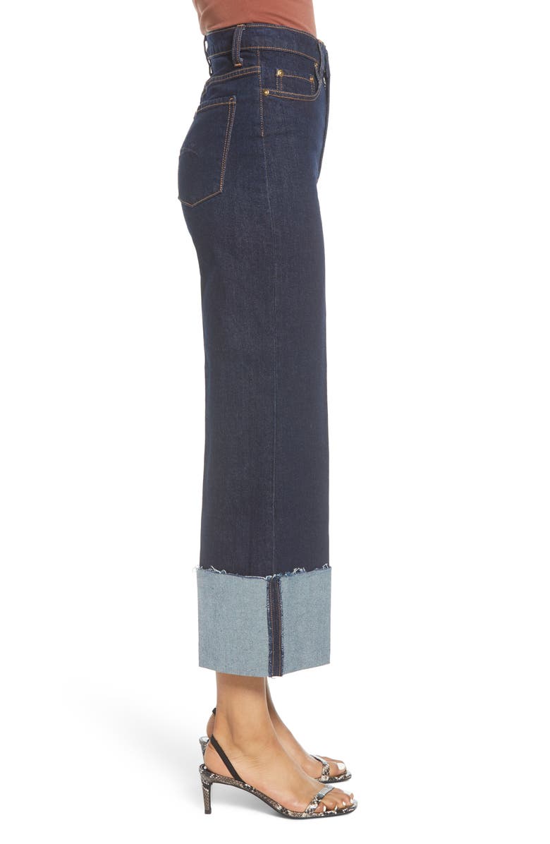 Nobody Denim Milla Cuffed Hem Wide Leg Crop Jeans, Alternate, color, 