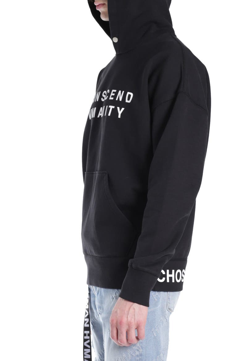 Logo Graphic Hoodie, Alternate, color, BLACK/ BRAIN