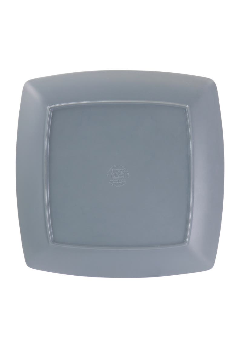 12 Piece Grayson Melamine Square Dinnerware Set, Alternate, color, Grey