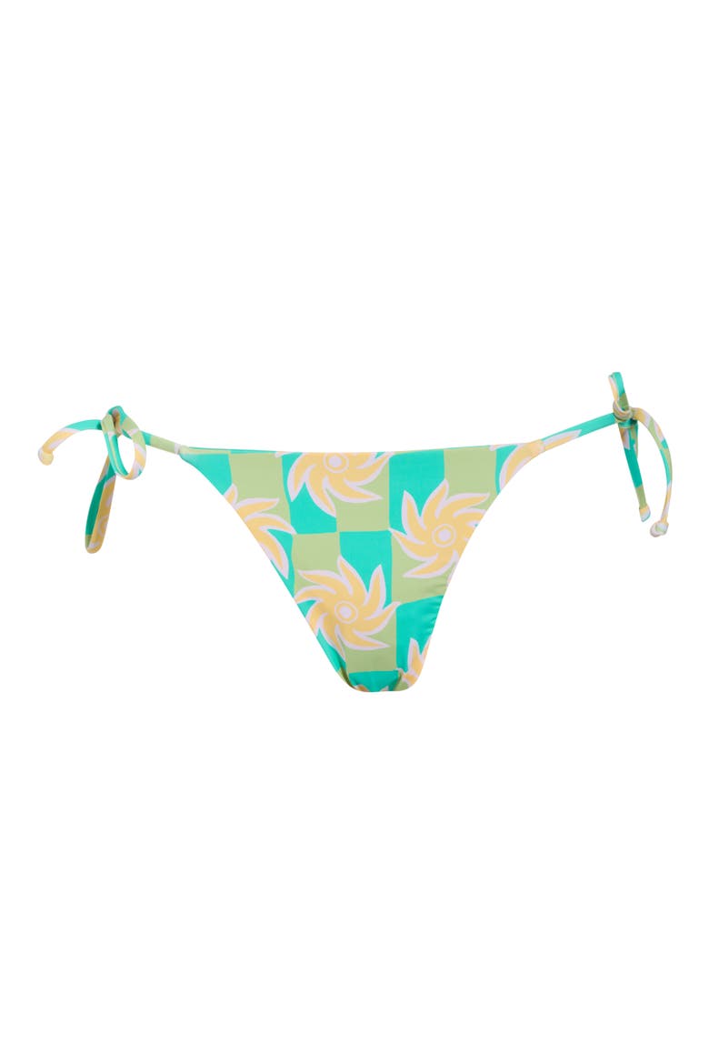 Trippin' On Sun Maya Bikini Bottoms, Alternate, color, AQUA MULTI