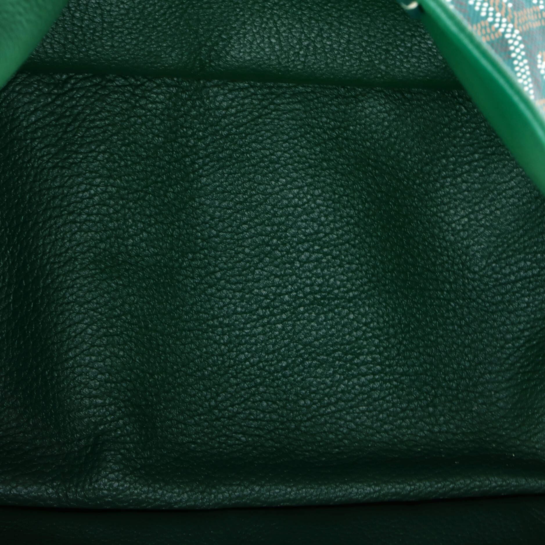 Pre-Owned Goyard Anjou Reversible Tote Coated Canvas Mini, Alternate, color, Green