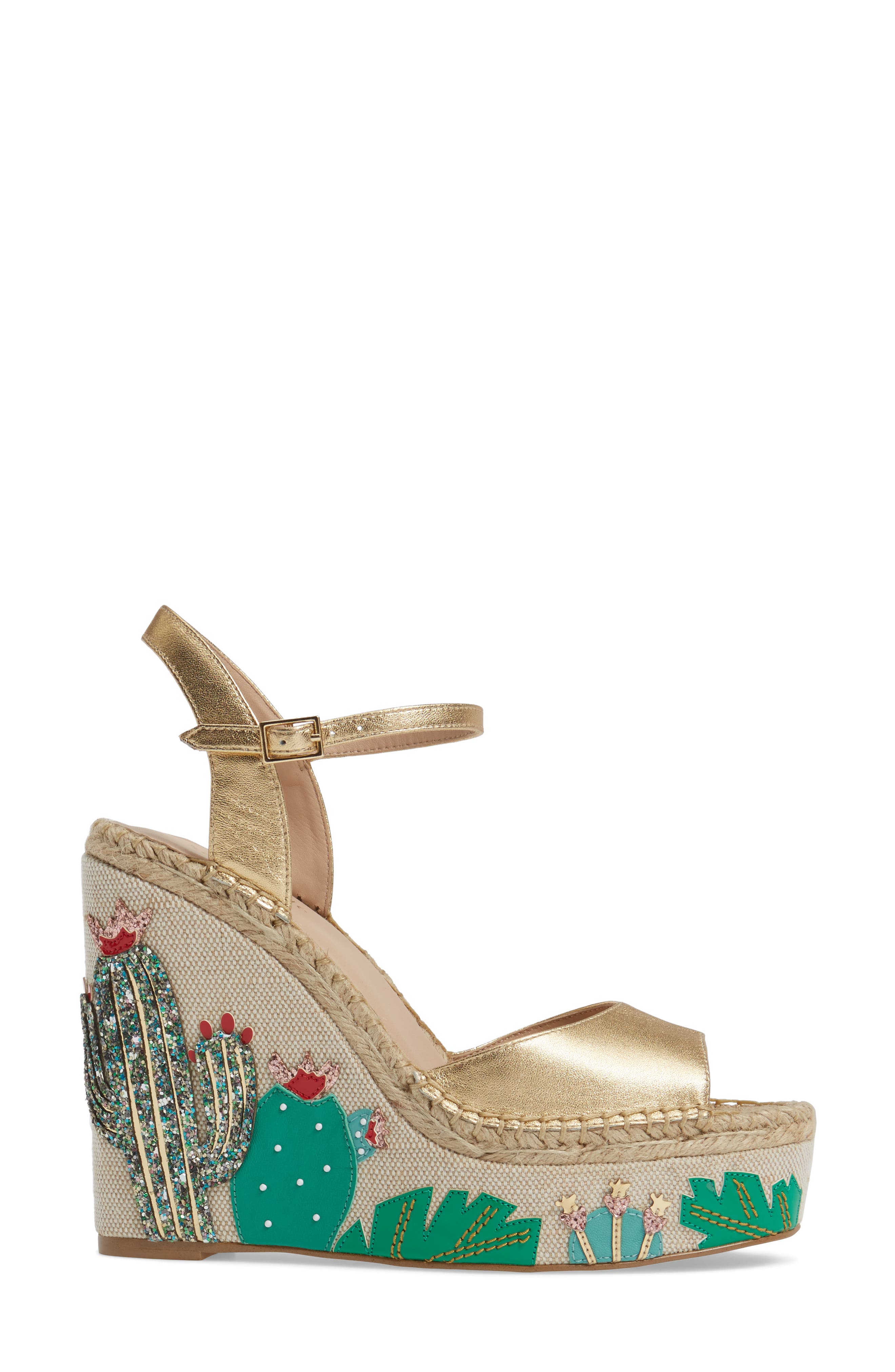 Kate Spade New York dallas wedge sandal, Alternate, color, 