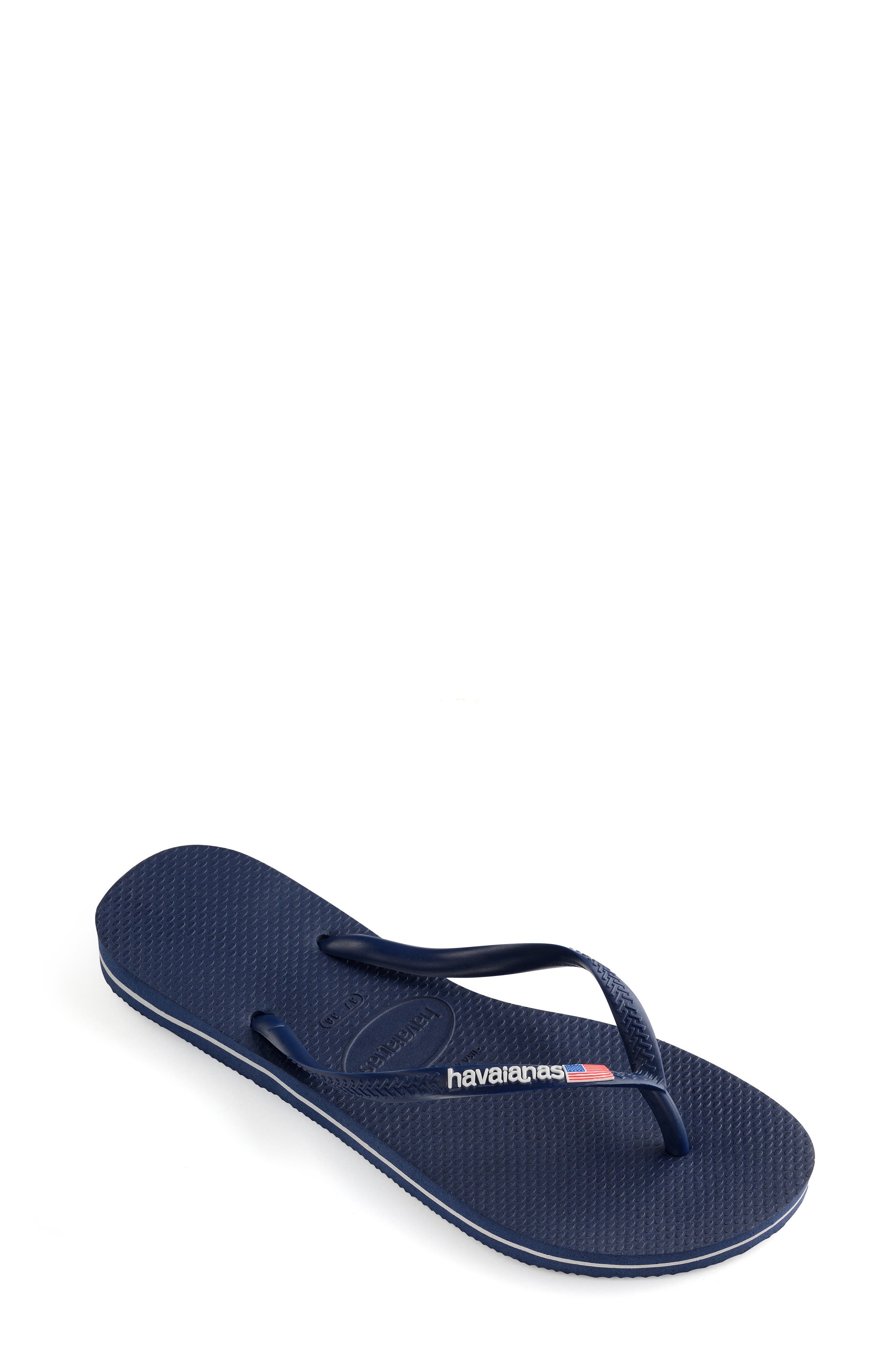 Havaianas Slim USA Flip Flop, Alternate, color, 