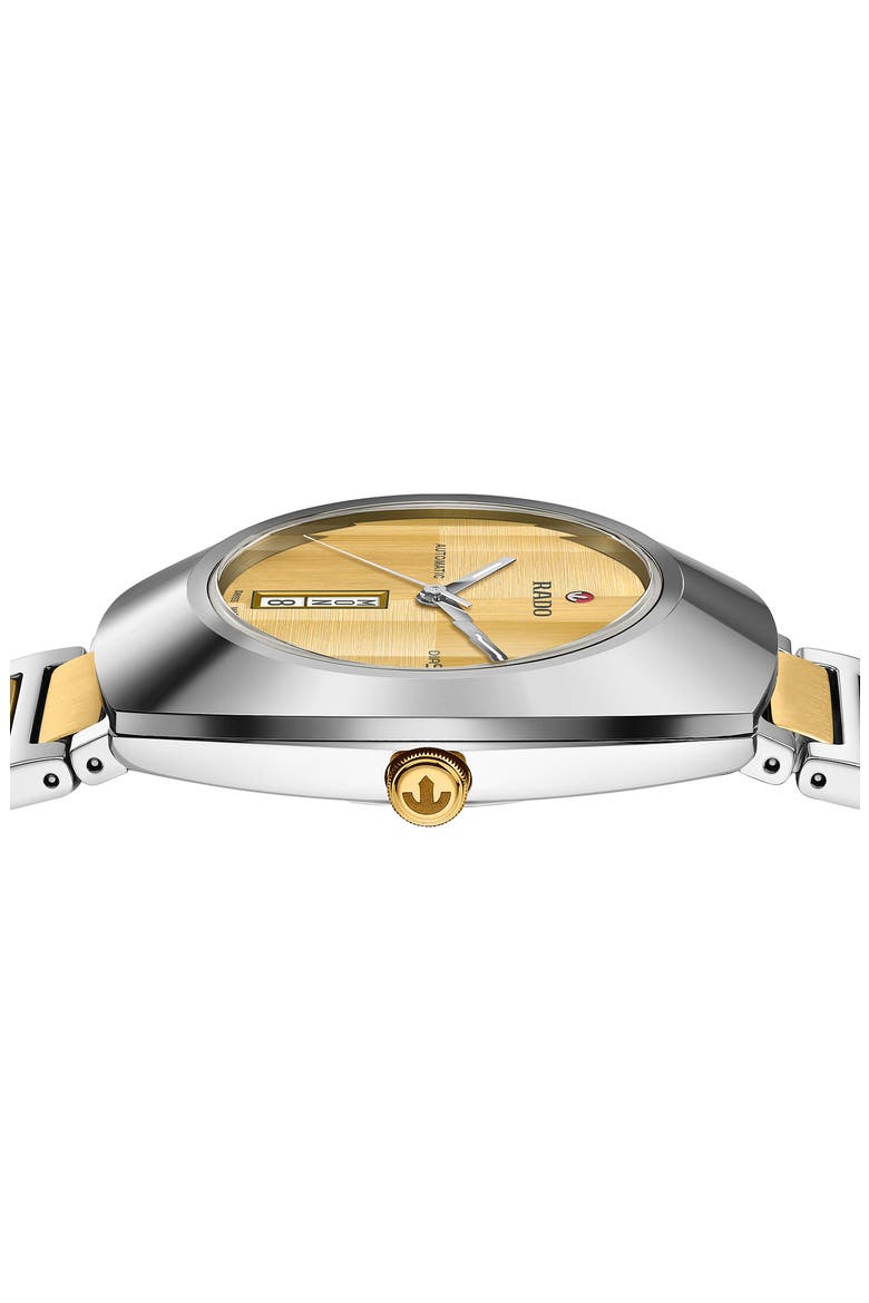 DiaStar Original Automatic Bracelet Watch, 38mm, Alternate, color, BRUSHED GOLD/ SILVER
