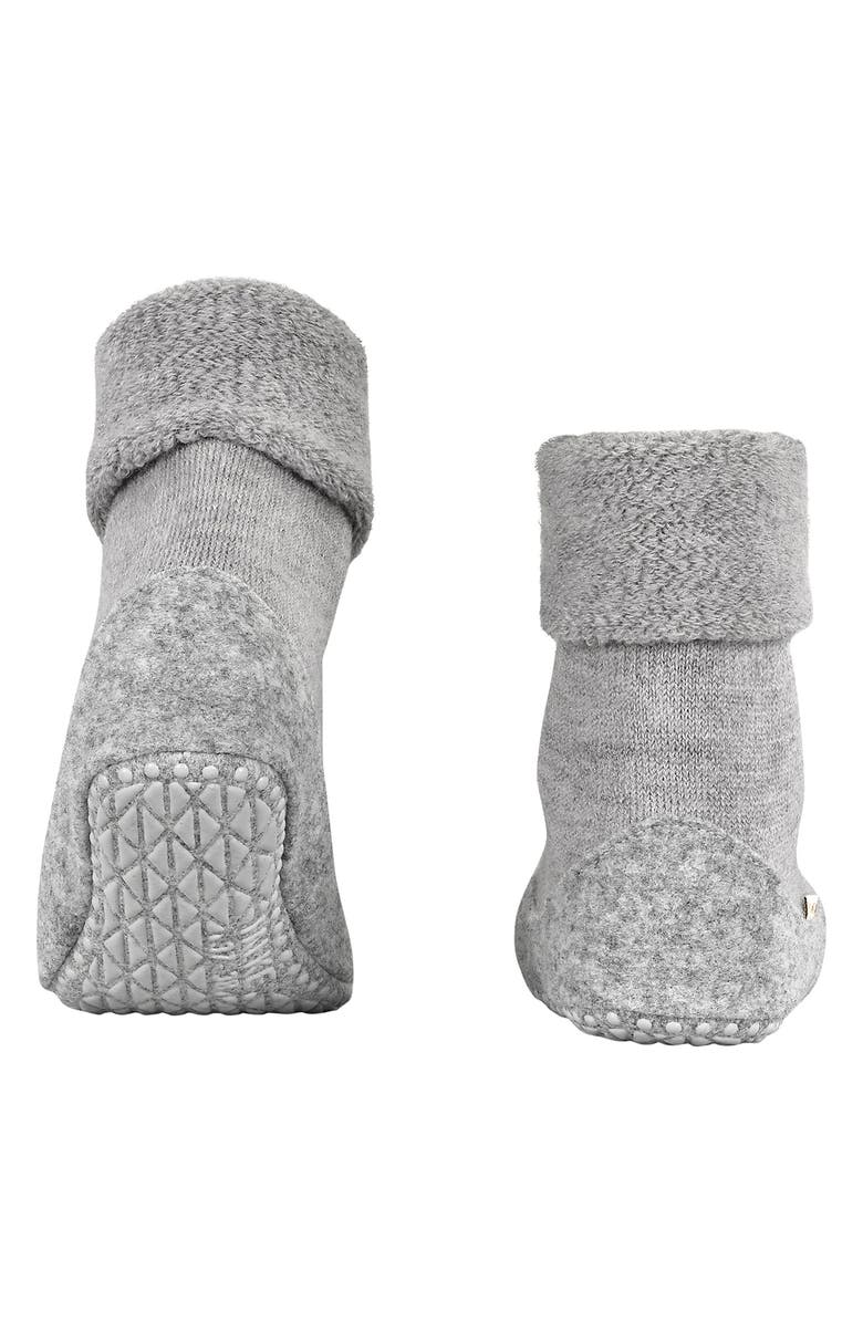 Falke Cosy Stretch Wool Slipper Socks, Alternate, color, Light Grey Mel