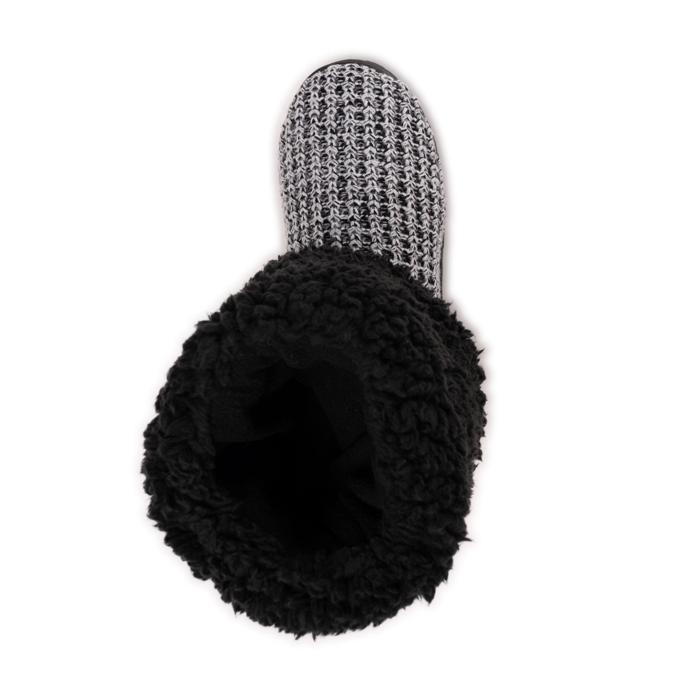 MUK LUKS Tabbi Toggle Slipper Boot, Alternate, color, Black/White