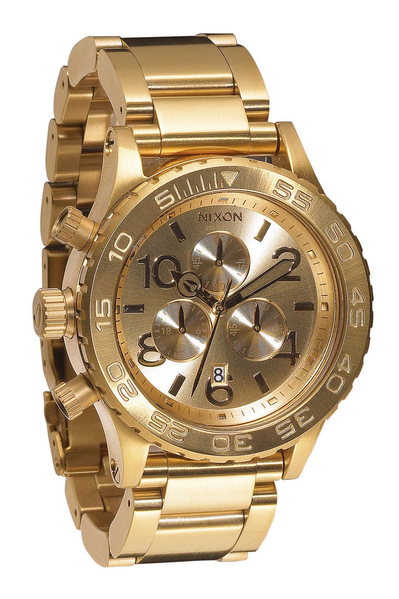 'The 42-20 Chrono' Watch, 42mm, Main, color, GOLD